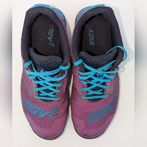 Inov8 Women’s Size 7 F-Lite 250 w/ Power Heel Purple Teal Running Shoes Sneakers - Picture 7 of 14